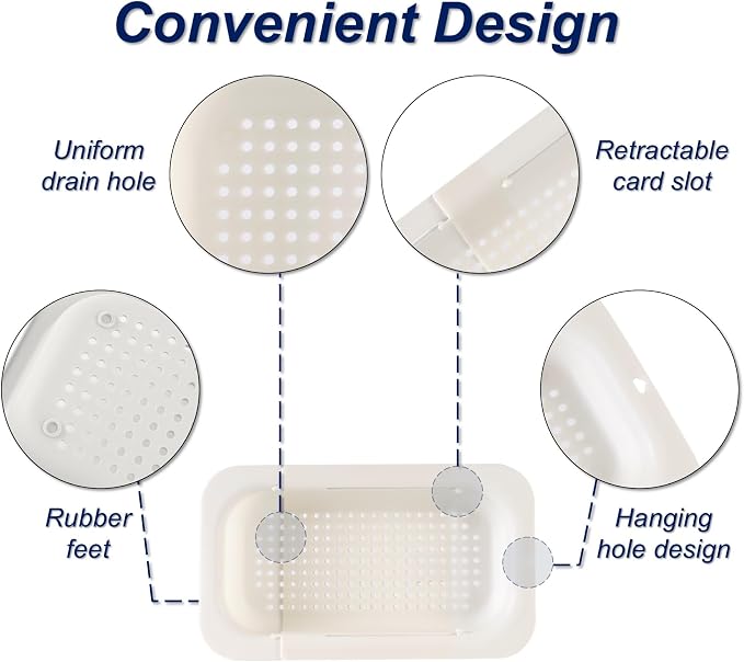 Extendable Sink Colander Strainer Basket - Image 6