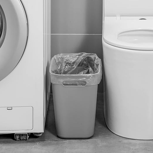 UUJOLY Plastic Small Trash Can Wastebasket, Garbage Container Basket - Image 2