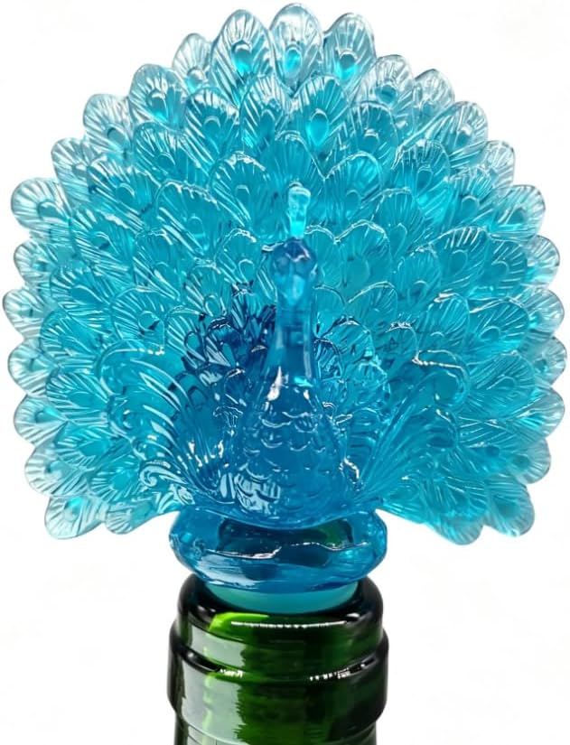 Silicone Wine Bottle Stopper Peacock Creative Wine Beverage Bottle