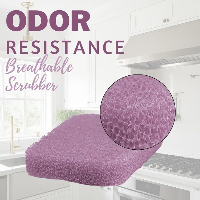 Peachy Clean Silicone Dish Sponge Scrubbers, Fresh & Clean Scent, Non-Scratch - Image 5