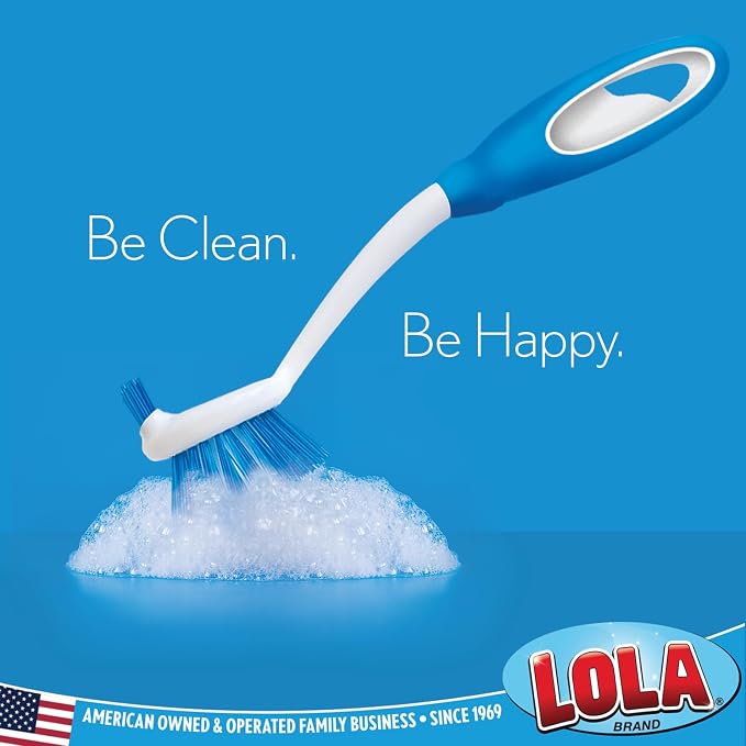 Dish Brush Scrubber for Kitchen, 4 Pack, by LOLA, Has Stiff Bristles & Food - Image 5