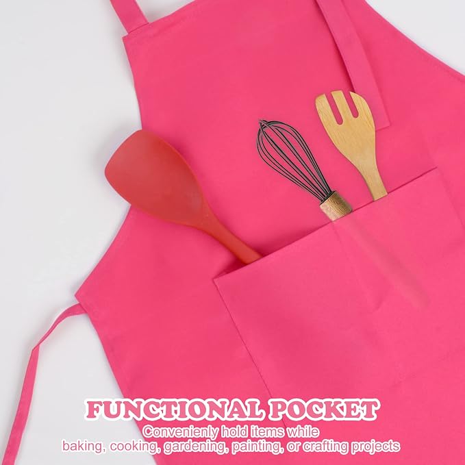 SINLAND Kids Apron with Pocket 2 Pack Children Chef Apron - Image 2