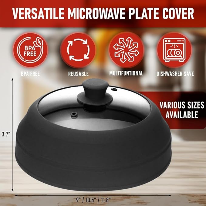 Microwave Splatter Cover Glass for Food - Image 2
