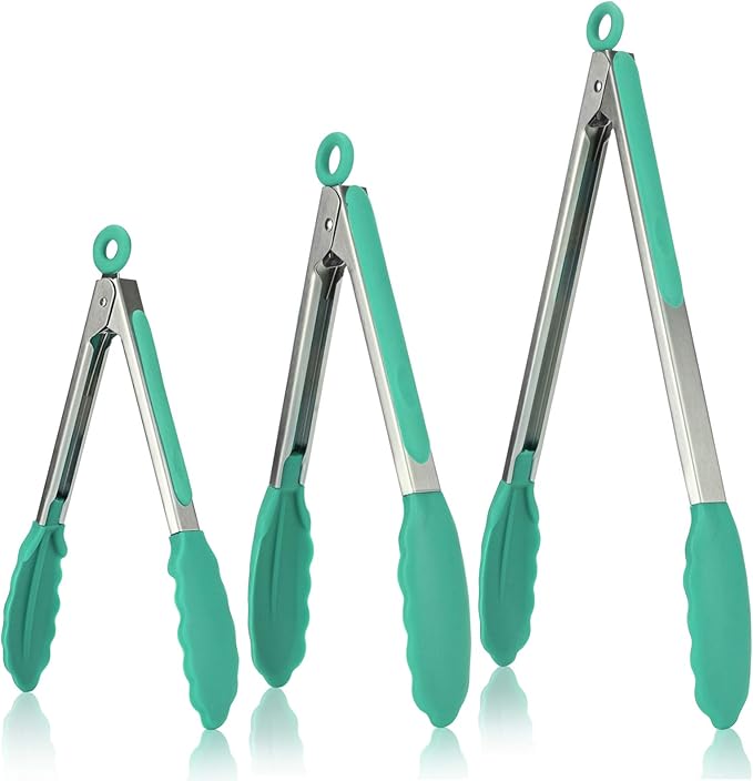 Kitchen Tongs, U-Taste 7/9/12 inches Cooking Tongs, by U-Taste
