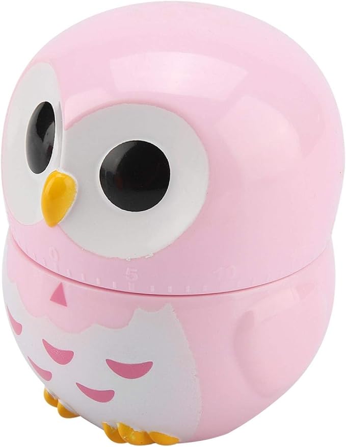 Cooking Timer, Cute Owl Shape Kitchen Timer, 55 Minutes Mechanical Rotating - Image 9