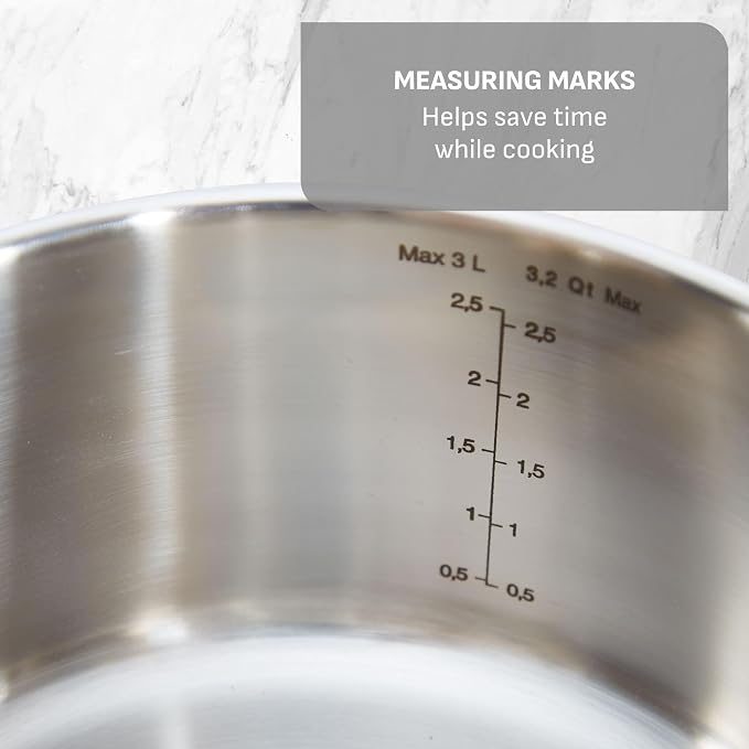 T-fal Gourmet 15-Piece Stainless Steel Cookware Set, Pots and Pans Cooking Set - Image 6