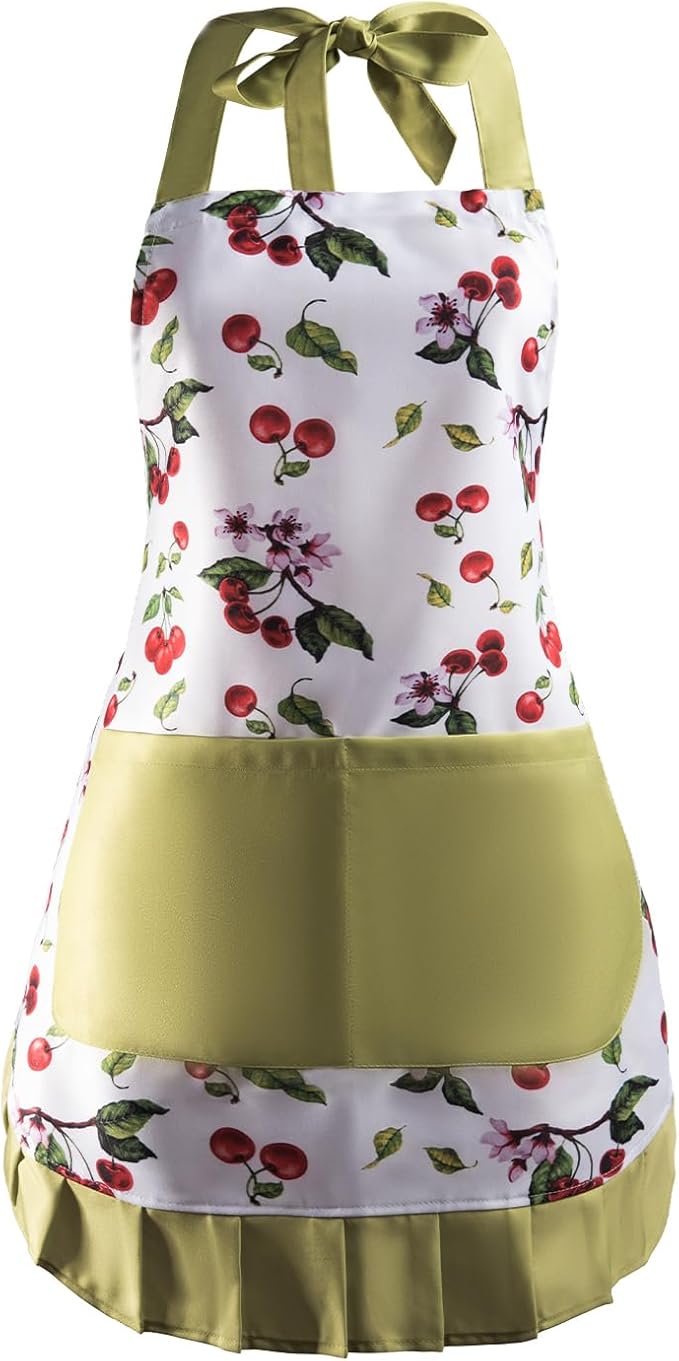 Vintage Floral Apron for Women by AlexVirtue