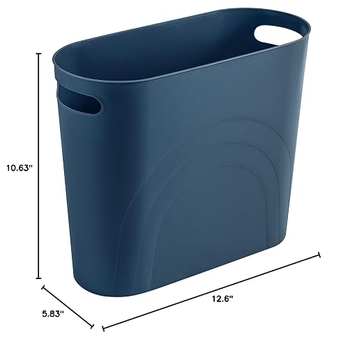rejomiik Small Trash Can, 3.5 Gallon Slim Garbage Can Plastic Waste Basket - Image 10