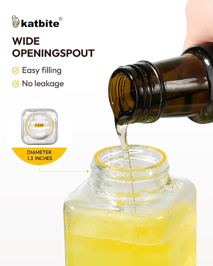 katbite 16oz Glass Olive Oil Dispenser Bottle - Image 8