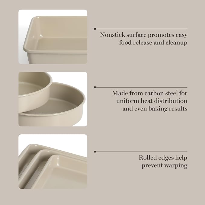 Martha Stewart Gallen 10 Piece Baking Pans Ceramic PFA Free Non Toxic Non Stick - Image 4