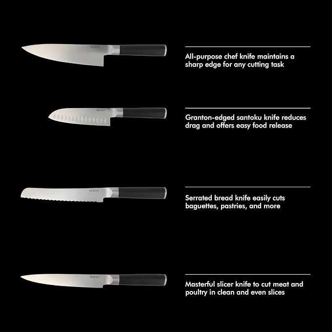 Babish High-Carbon 1.4116 German Steel 15 Piece Full Tang Forged Cutlery - Image 5