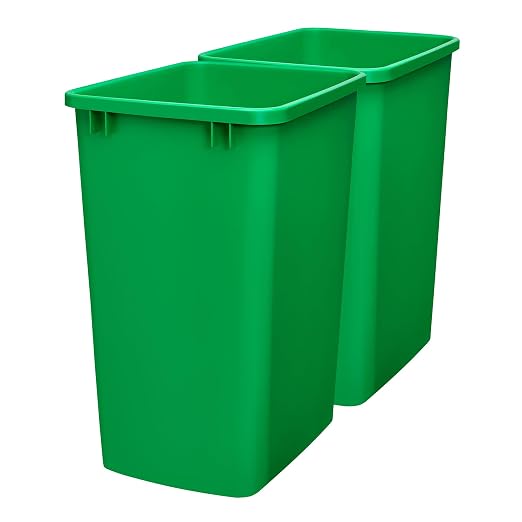 Rev-A-Shelf Polymer Replacement 35 Quart Trash Bin Recycle Waste Garbage by Rev-A-Shelf