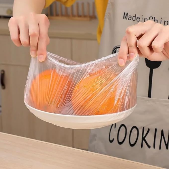 200 Pcs Fresh Keeping Bags, Reusable Elastic Food Storage Covers, Stretch - Image 5