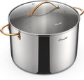 Ciwete 12 Quart Stock Pot with Lid, Upgraded Tri-Ply Stainless Steel Pot by Ciwete