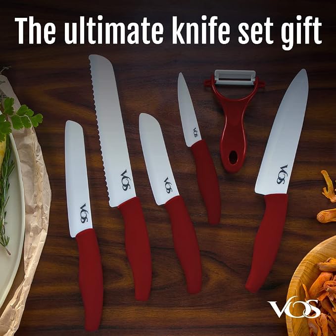 Vos Ceramic Knife with Peeler, Knives Set - Image 5