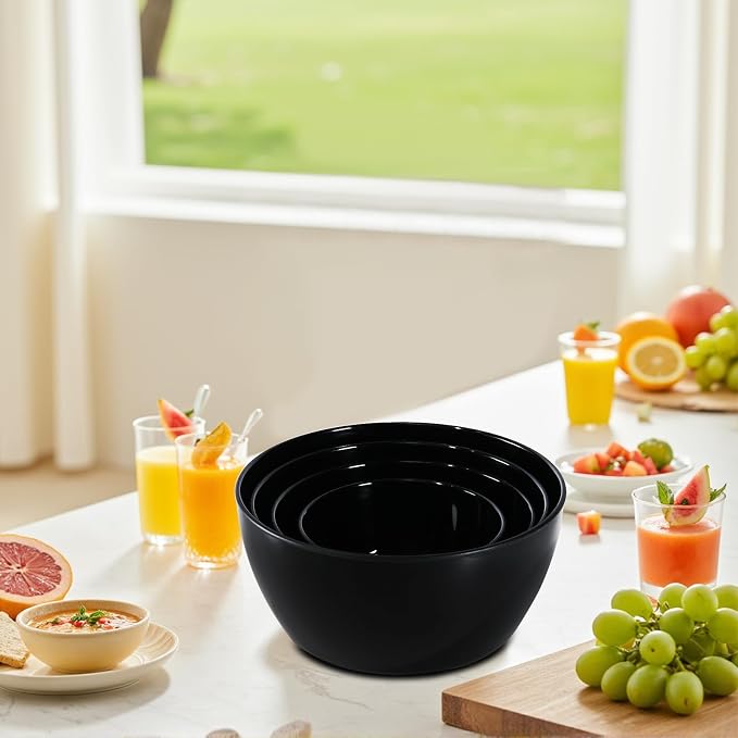 4-Piece Classic Plastic Prep Bowls - Image 7