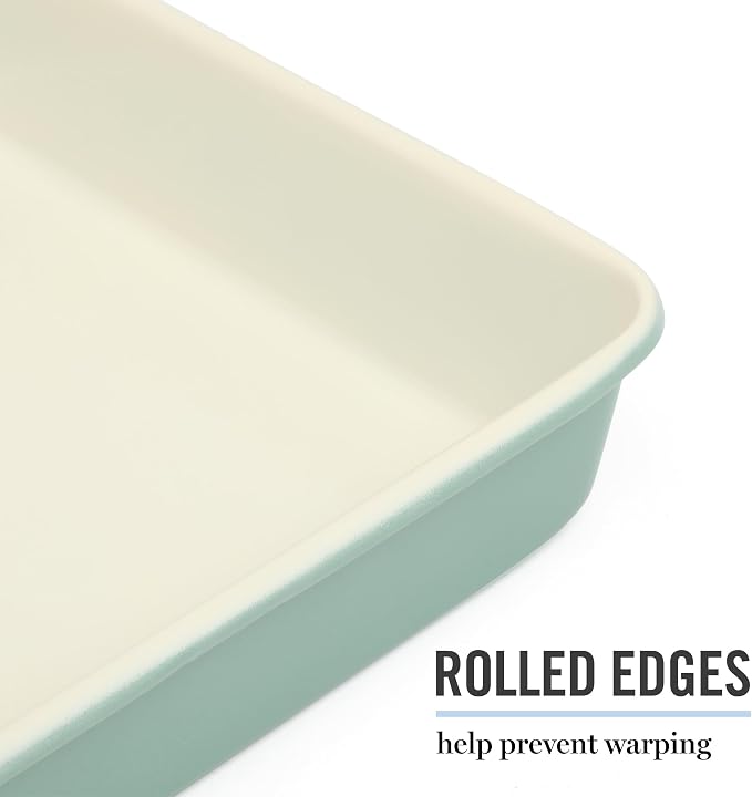 Martha Stewart Gallen 9 Inch Square Nonstick Carbon Steel Cake Pan - Image 5