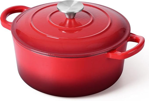 3 Qt Enameled Cast Iron Dutch Oven by E-far