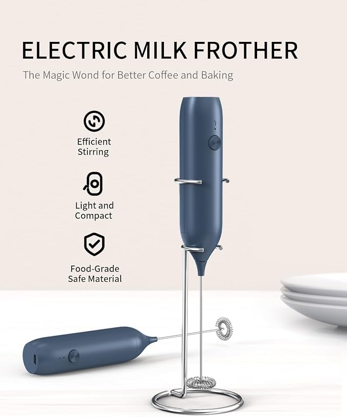 CIRCLE JOY Rechargeable Milk Frother Handheld - Image 2