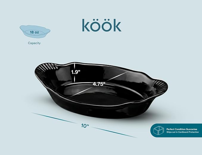 Au Gratin Baking Dishes, for Casseroles, Lasagna & Cobblers, Individual Serving - Image 6