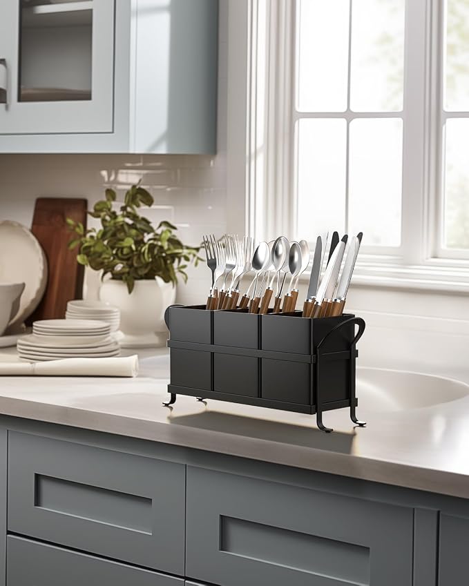 Black Kitchen Utensil Holder - Image 7