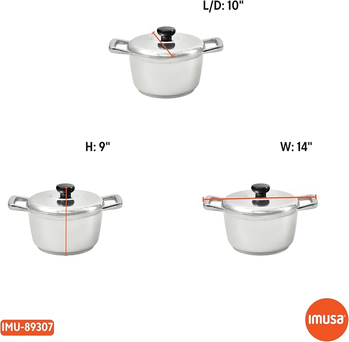 IMUSA 5.8qt H. Cajun Cast Aluminum Dutch Oven - Image 8