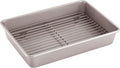 CHEFMADE Roasting Pan with Rack, 13-Inch Non-Stick Rectangular Deep Dish by CHEFMADE