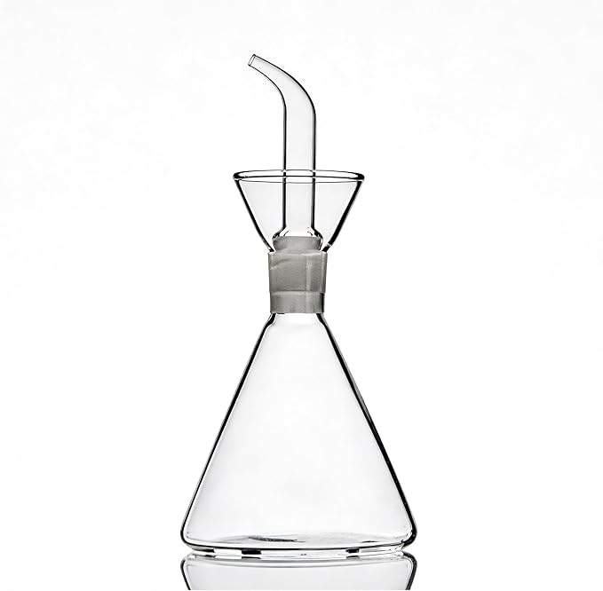 ELETON Conical Borosilicate Glass Olive Oil Dispenser – Non Drip Oil Bottle - Image 5