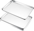 E-far Large Baking Sheets, 20”x14” Stainless Steel Cookie Sheet Pans by E-far