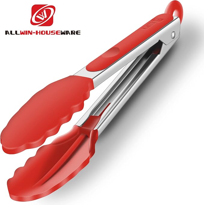 2 Pack Silicone Kitchen Tongs – 9" & 12" Set, Heat Resistant up to 500°F - Image 5