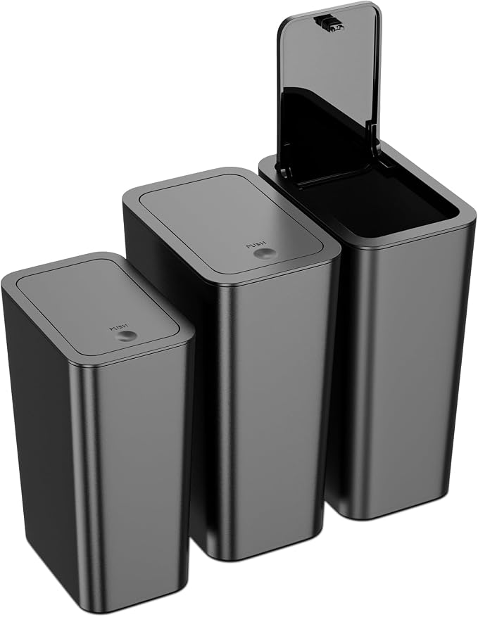 N. NETDOT 3 Pack Small Trash Can by NNETDOT