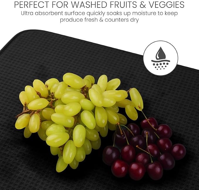 Bellemain XL Dish Mat Microfiber Dish Drying Mat, Super absorbent - Image 5