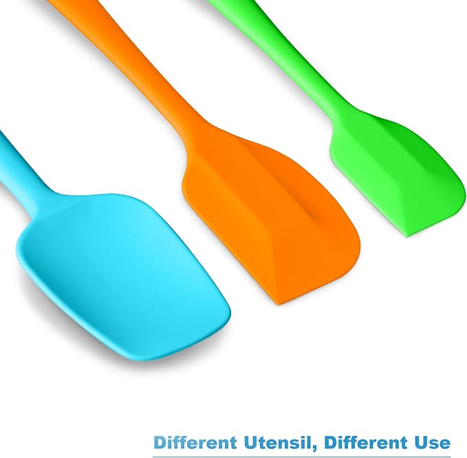 Silicone Spatula 3‑Piece Set Heat Resistant 600°F Non‑Stick Rubber Spatulas - Image 6