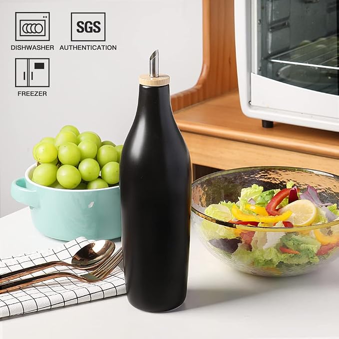 Sweejar Matte Ceramic Olive Oil Dispenser Bottles - Image 5