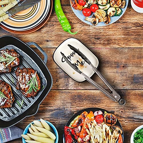 Ceramic Spoon Rest for Stove Top, Large Spoon Holder for Kitchen