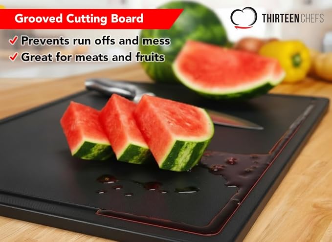 Thirteen Chefs Black Cutting Board - Image 2
