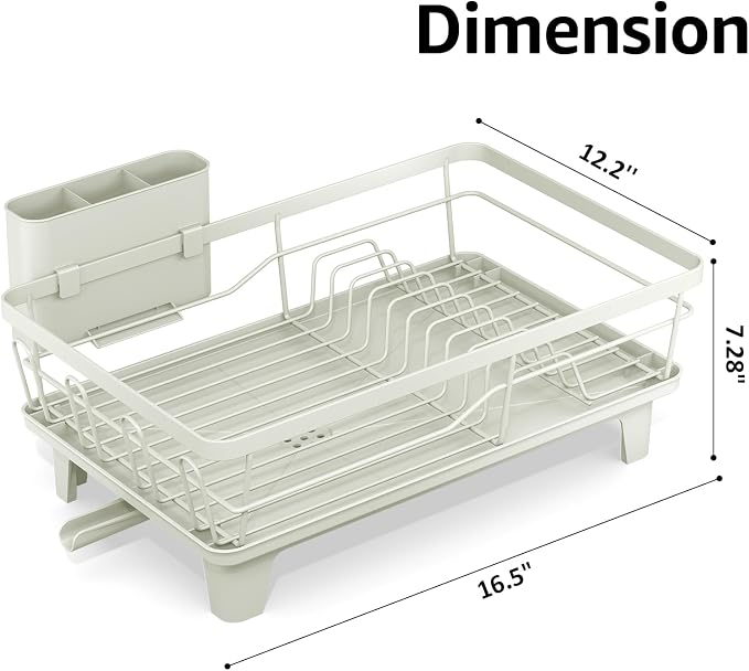 Urackify Dish Drying Rack for Kitchen Counter, Sink Dish Rack - Image 2