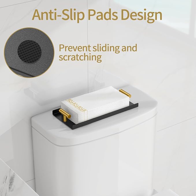 STWWO Napkin Holder for Bathroom, Guest Towel Holder Tray for Bathroom - Image 3