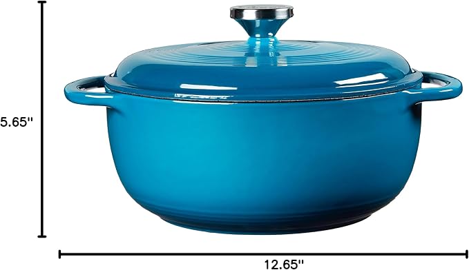 Lodge 4.5 Quart Enameled Cast Iron Dutch Oven - Image 7