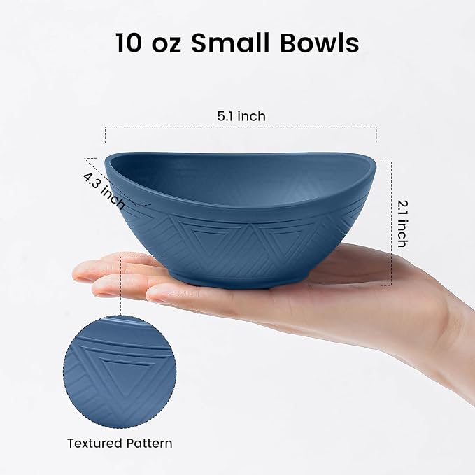 Wheat Straw Small Bowls Set of 4 - Image 2
