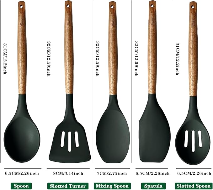 Non-Stick Silicone Cooking Utensils Set - Image 4