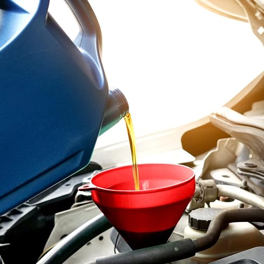 3 Pcs Automotive Funnels Set, Wide Mouth Fuel Funnels, Plastic Long Neck Oil - Image 6
