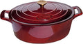La Cuisine Enameled Cast Iron Oval Dutch Oven Casserole Dish Pot by LaCuisineforlife