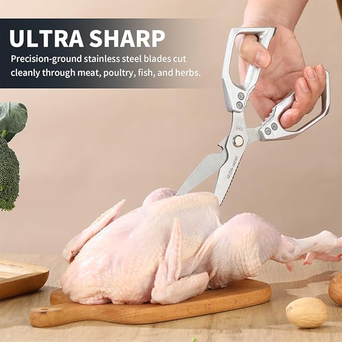 Kitchen Scissors Heavy Duty for Food, All Purpose Meat Scissors, Premium Ultra - Image 3