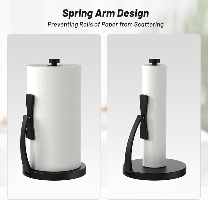 VEHHE Paper Towel Holder Countertop, Simply Tear Paper Towel Stand - Image 4