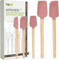 Silicone Spatula Set, Food Grade Rubber Spatula-5 Piece Nonstick Rubber Spatulas by HighQualityKitchenAccessory