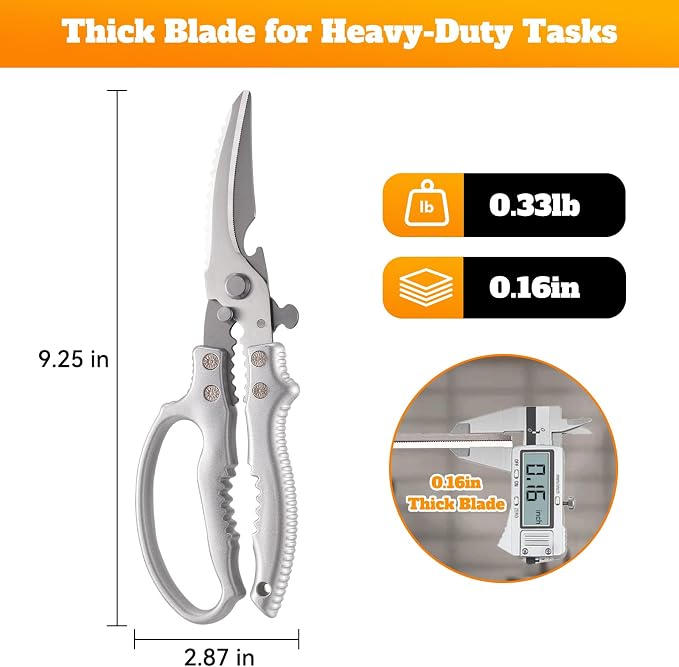 Heavy Duty Kitchen Scissors, Poultry Shears - Image 2