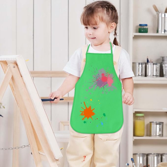 KUUQA 16/24/30/36/40Pcs Kids Apron Painting Aprons - Image 3