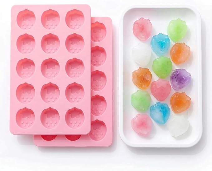 Cute Ice Cube Trays Silicone Chocolate Mold Wax Melt Molds Easy Release Ice by MayeBridge