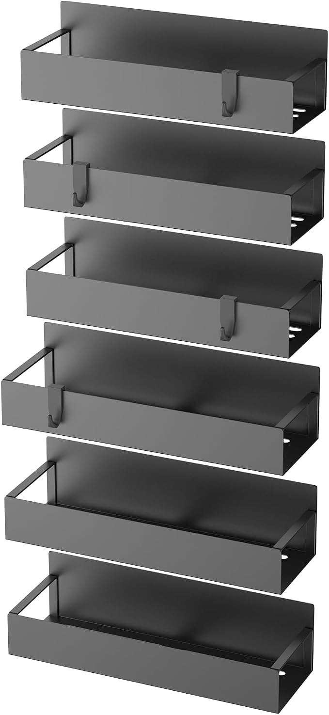 HuggieGems 6 Pack Magnetic Spice Storage Rack Organizer - Image 5